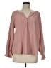 FRYE Pink Long Sleeve Blouse Size M - photo 1