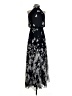 Aqua 100% Polyester Graphic Black Cocktail Dress Size 0 - photo 1