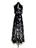 Aqua 100% Polyester Graphic Black Cocktail Dress Size 0 - photo 2