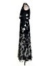 Aqua 100% Polyester Graphic Black Cocktail Dress Size 0 - photo 5