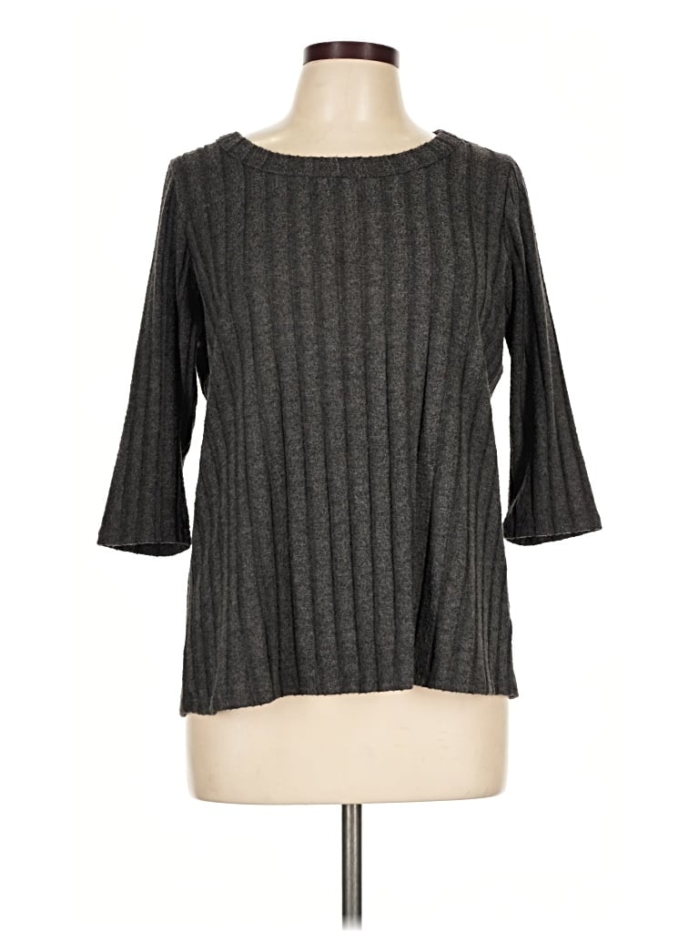 Pre-owned Colette Pullover Sweater In Gray