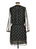 Madewell 100% Polyester Print Black Casual Dress Size 10 - photo 2