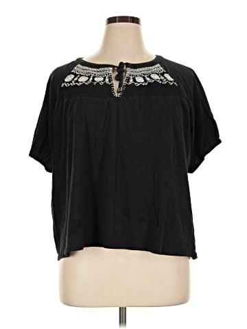 Lucky Brand Short Sleeve Blouse (view 1)