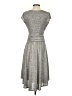 Maeve Metallic Silver Gray Casual Dress Size S - photo 2