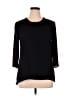 Express 100% Polyester Black 3/4 Sleeve Blouse Size L - photo 1
