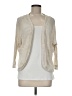 Charming Charlie 100% Rayon Ivory Cardigan Size M - photo 1