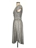 Maeve Metallic Silver Gray Casual Dress Size S - photo 5