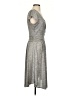 Maeve Metallic Silver Gray Casual Dress Size S - photo 4
