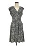 Chaps Animal Print Gray Cocktail Dress Size M - photo 1