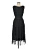 Max Studio Polka Dots Black Cocktail Dress Size M - photo 2