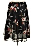 Sag Harbor 100% Polyester Floral Black Casual Skirt Size 14 - photo 1
