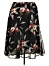 Sag Harbor 100% Polyester Floral Black Casual Skirt Size 14 - photo 2