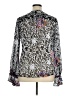 Hale Bob Silver Long Sleeve Silk Top Size XL - photo 2