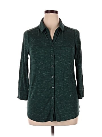 Merona 3/4 Sleeve Button-Down Shirt (view 1)