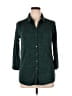 Merona Teal 3/4 Sleeve Button-Down Shirt Size L - photo 1