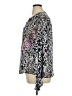 Hale Bob Silver Long Sleeve Silk Top Size XL - photo 5