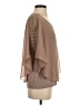 AGB 100% Polyester Tan Short Sleeve Blouse Size S - photo 4