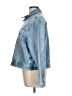 Zara 100% Angora Blue Denim Jacket Size L - photo 5