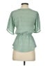 Sienna Sky 100% Polyester Green Short Sleeve Blouse Size XS - photo 2