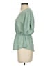 Sienna Sky 100% Polyester Green Short Sleeve Blouse Size XS - photo 5