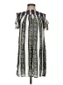Altar'd State 100% Rayon Color Block Floral Graphic Stripes Silver Casual Dress Size S - photo 1