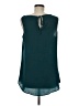 CAbi 100% Polyester Teal Sleeveless Blouse Size M - photo 2