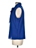 Calvin Klein 100% Polyester Blue Sleeveless Blouse Size M - photo 5