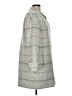 Rebecca Taylor Chevron-herringbone Gray Coat Size 10 - photo 4