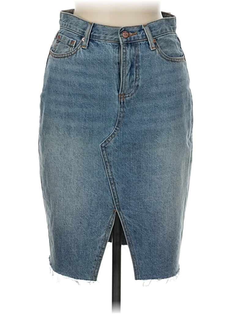Pre-owned Marine Layer Denim Skirt In Blue