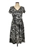 Ashley Stewart Animal Print Silver Casual Dress Size 12 Plus - photo 1