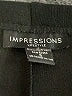 Impressions Solid Black Casual Pants Size S - photo 4