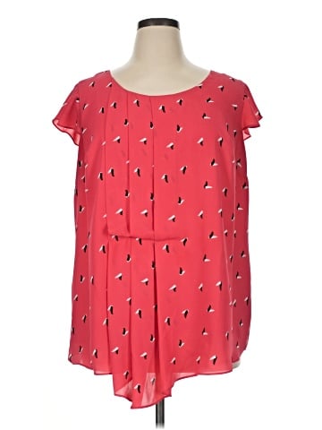 Worthington Short Sleeve Blouse (view 1)