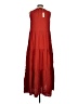 Max Studio Solid Red Casual Dress Size XS - photo 2