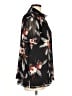 Sag Harbor 100% Polyester Floral Black Short Sleeve Blouse Size L - photo 4