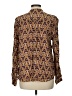 J.Jill 100% Rayon Paisley Brown Long Sleeve Blouse Size L - photo 2