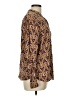 J.Jill 100% Rayon Paisley Brown Long Sleeve Blouse Size L - photo 4
