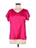 Nine West Pink Short Sleeve Blouse Size M - photo 1
