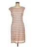 Connected Apparel Chevron-herringbone Tan Casual Dress Size 12 - photo 1