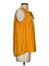 CAbi 100% Polyester Yellow Sleeveless Blouse Size S - photo 4