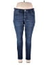 Ann Taylor LOFT Solid Blue Jeans Size 18 - photo 1