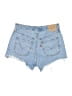 Levi's 100% Cotton Blue Denim Shorts Size 28 waist - photo 2