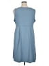 Eddie Bauer Solid Blue Casual Dress Size XL - photo 2