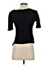 LACAUSA 100% Cotton Black Short Sleeve Top Size S - photo 2