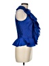 Ralph Lauren Black Label 100% Polyester Blue Sleeveless Blouse Size 6 (estimated) - photo 4