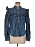 Veronica Beard Blue Long Sleeve Blouse Size 8 - photo 1