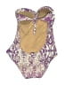 Cia.Maritima Paisley Purple One Piece Swimsuit Size S - photo 2