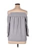 Ramy Brook Gray 3/4 Sleeve Blouse Size L - photo 2