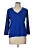 Rafaella 100% Cotton Blue 3/4 Sleeve Top Size L - photo 1