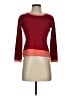 Talbots 100% Wool Color Block Burgundy Wool Pullover Sweater Size S (petite) - photo 1