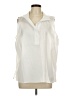Talbots Ivory Sleeveless Button-Down Shirt Size XL - photo 1